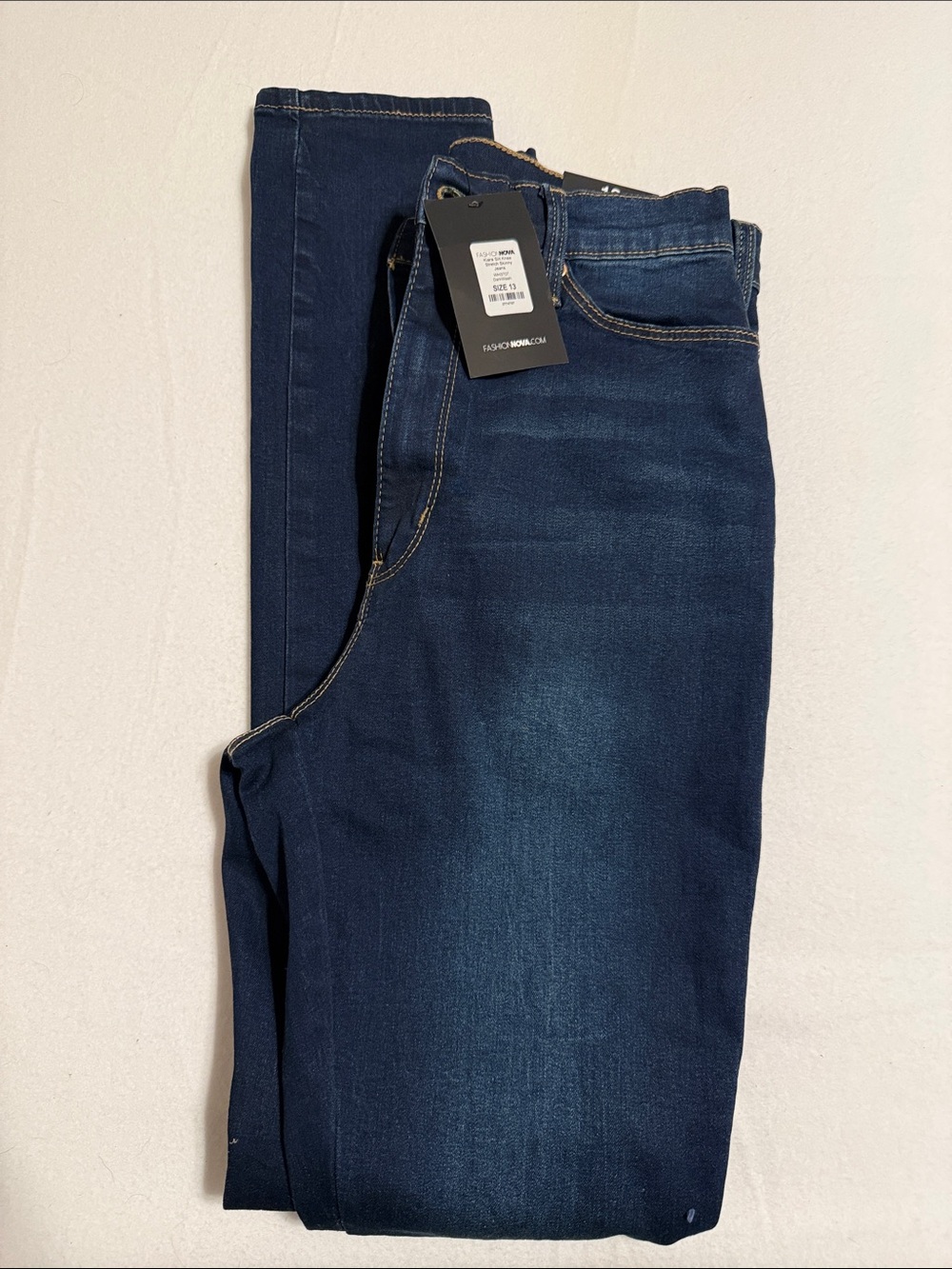 Fashion Nova Women's Skinny Jeans - Dark Blue s-30